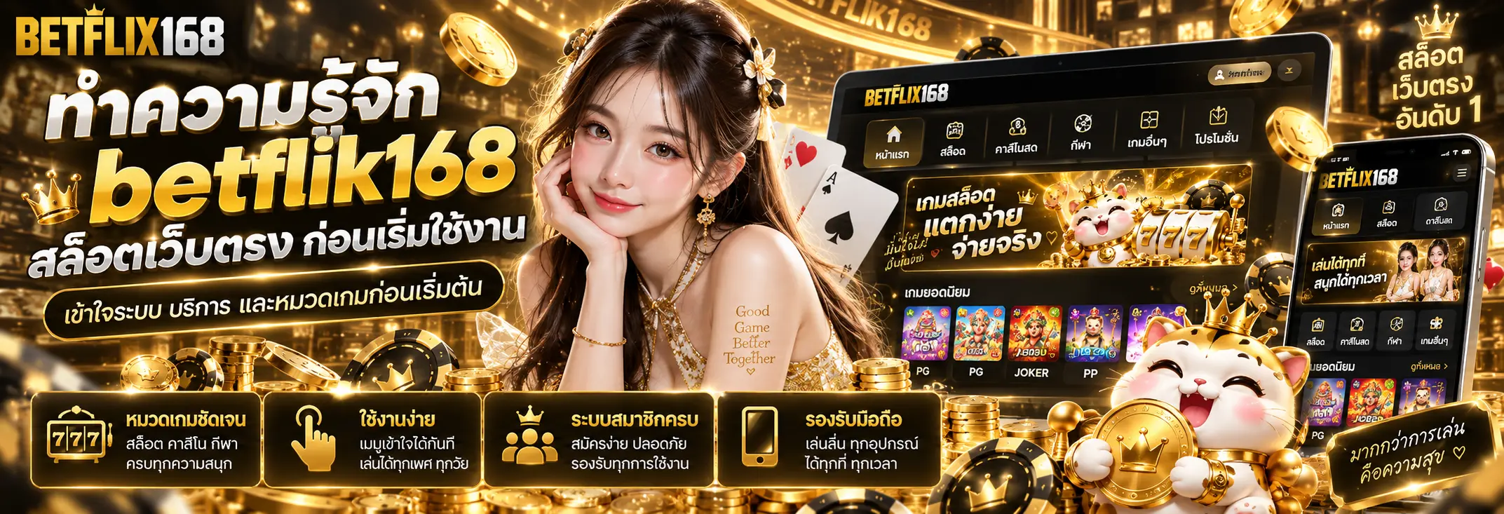 ทำความรู้จัก betflik168 สล็อตเว็บตรง ก่อนเริ่มใช้งาน
